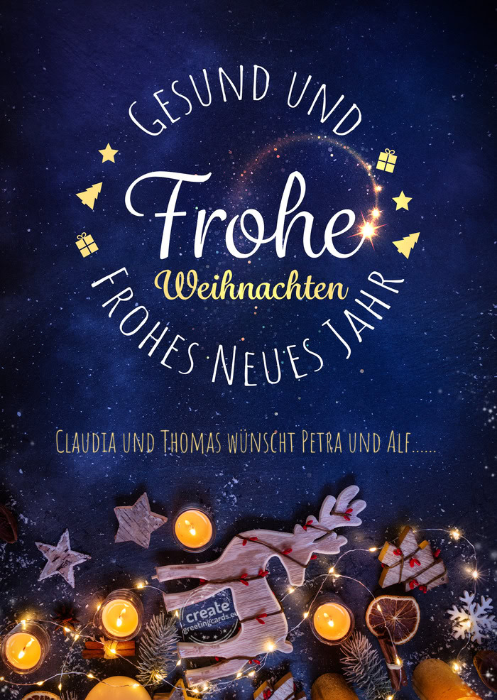 Claudia und Thomas wünscht Petra und Alf