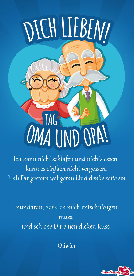 Kann es einfach nicht vergessen