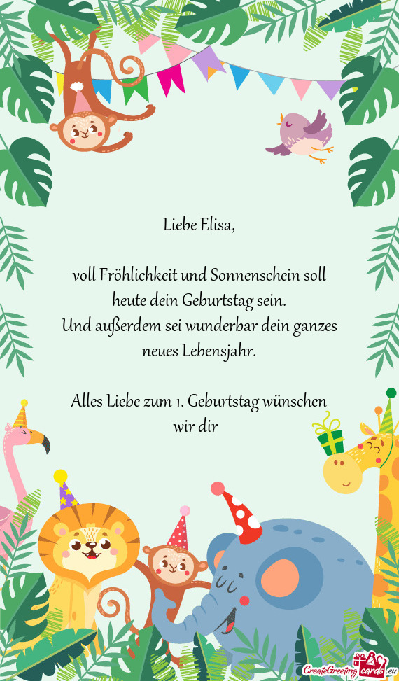 Liebe Elisa