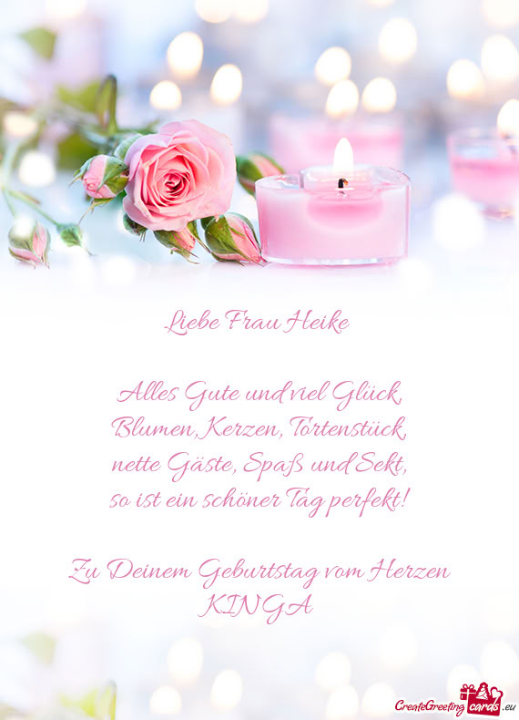 Liebe Frau Heike💛