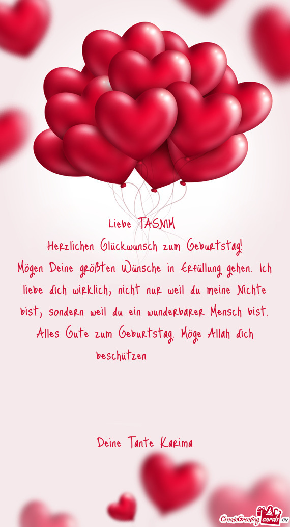 Liebe TASNIM