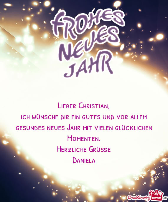 Lieber Christian