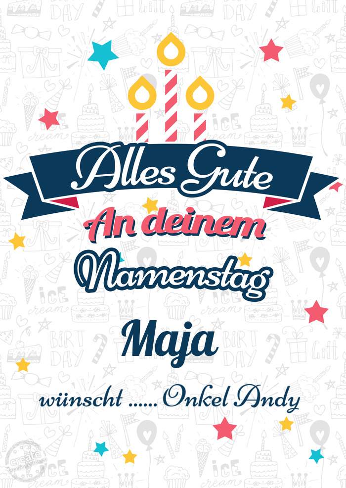 Maja wünscht ...... Onkel Andy