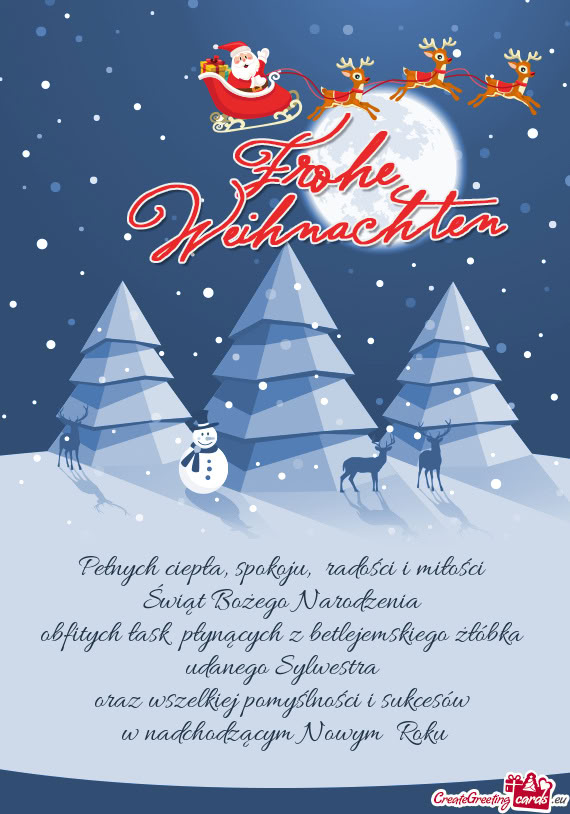 Pełnych ciepła, spokoju, radości i miłości