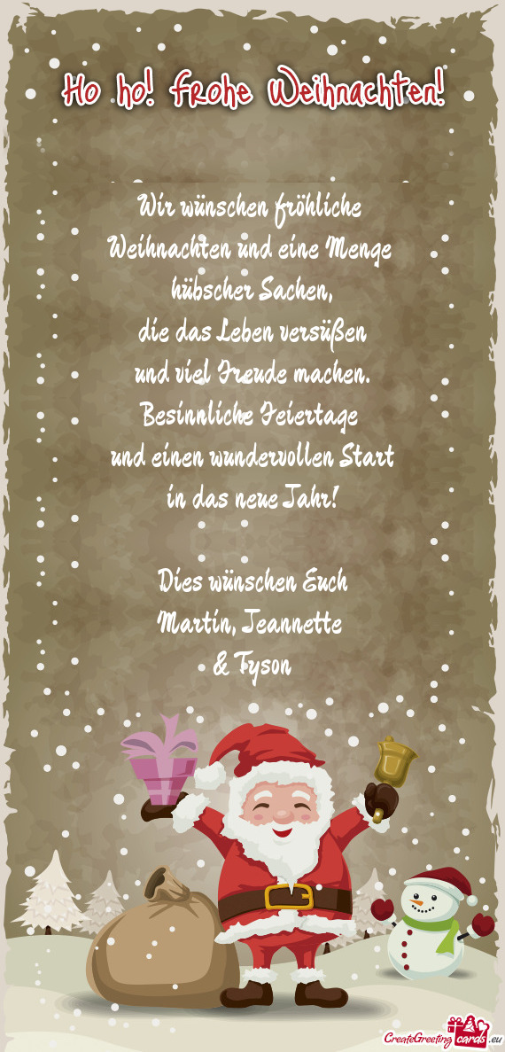 Weihnachten und eine Menge