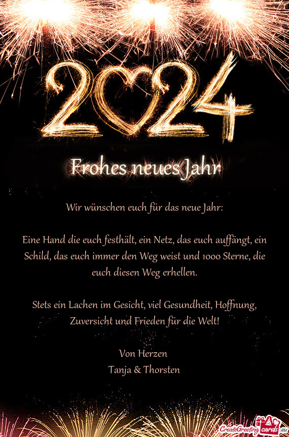 Wir wünschen euch für das neue Jahr
