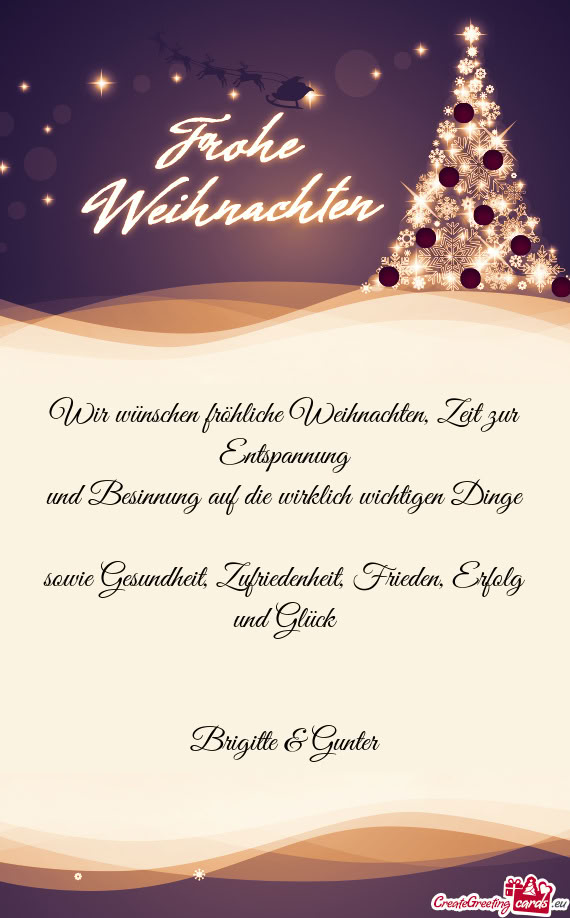 Wir wünschen fröhliche Weihnachten, Zeit zur Entspannung