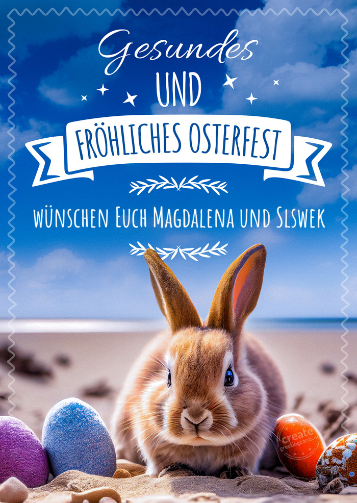 Wünschen Euch Magdalena und Slswek