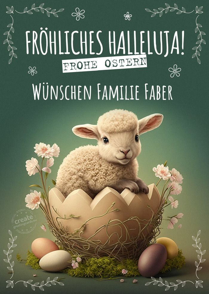 Wünschen Familie Faber