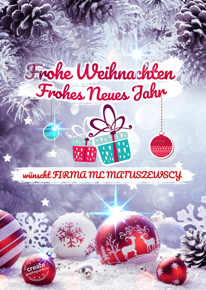 Wünscht FIRMA ML MATUSZEWSCY