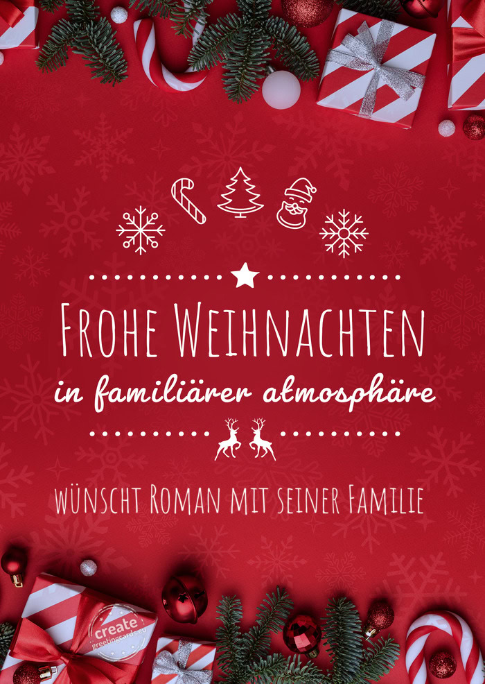 Wünscht Roman mit seiner Familie