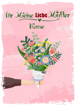 Eine Blumenkarte für Mama